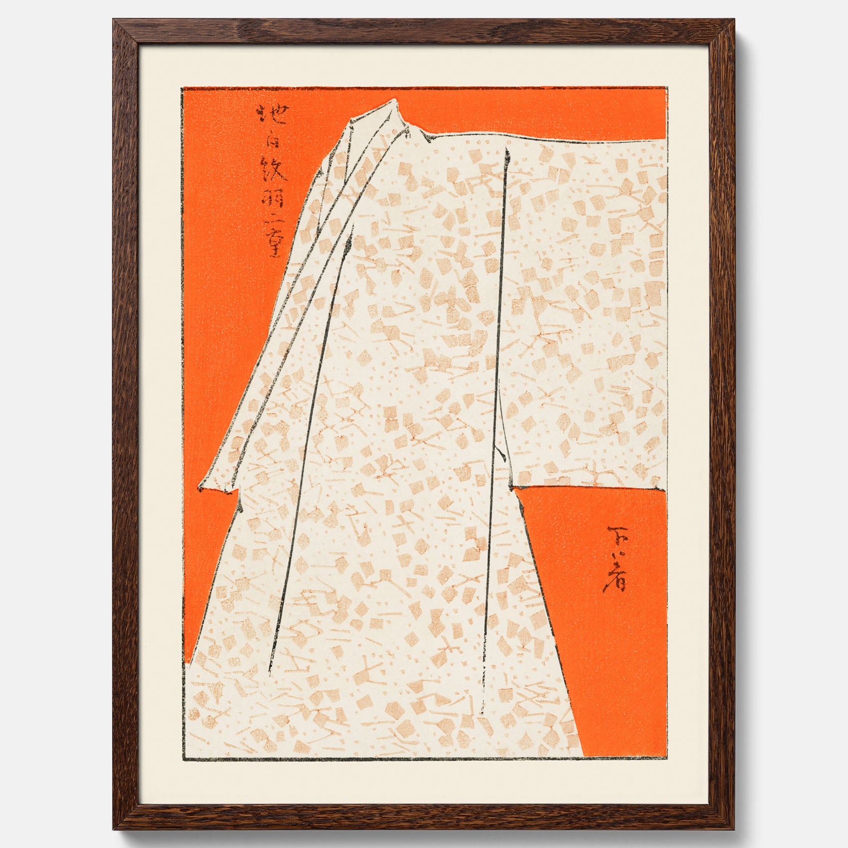Tavla med &quot;Japanese Robe&quot; poster  – Vintageposter av Watanabe Shōtei