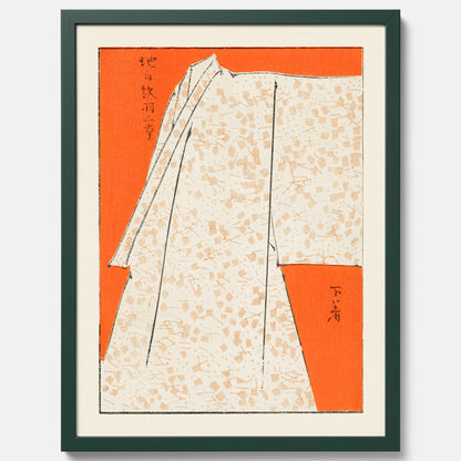 Tavla med &quot;Japanese Robe&quot; poster  – Vintageposter av Watanabe Shōtei