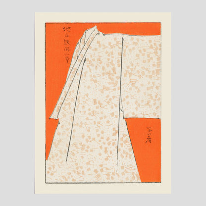 &quot;Japanese Robe&quot; poster  – Vintageposter av Watanabe Shōtei