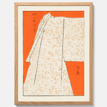Tavla med &quot;Japanese Robe&quot; poster  – Vintageposter av Watanabe Shōtei