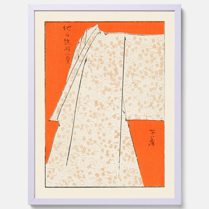 Tavla med &quot;Japanese Robe&quot; poster  – Vintageposter av Watanabe Shōtei