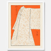 Tavla med "Japanese Robe" poster  – Vintageposter av Watanabe Shōtei