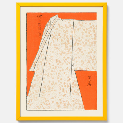 Tavla med &quot;Japanese Robe&quot; poster  – Vintageposter av Watanabe Shōtei