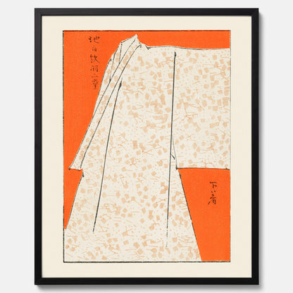 Tavla med &quot;Japanese Robe&quot; poster  – Vintageposter av Watanabe Shōtei