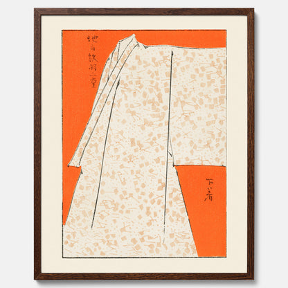 Tavla med &quot;Japanese Robe&quot; poster  – Vintageposter av Watanabe Shōtei