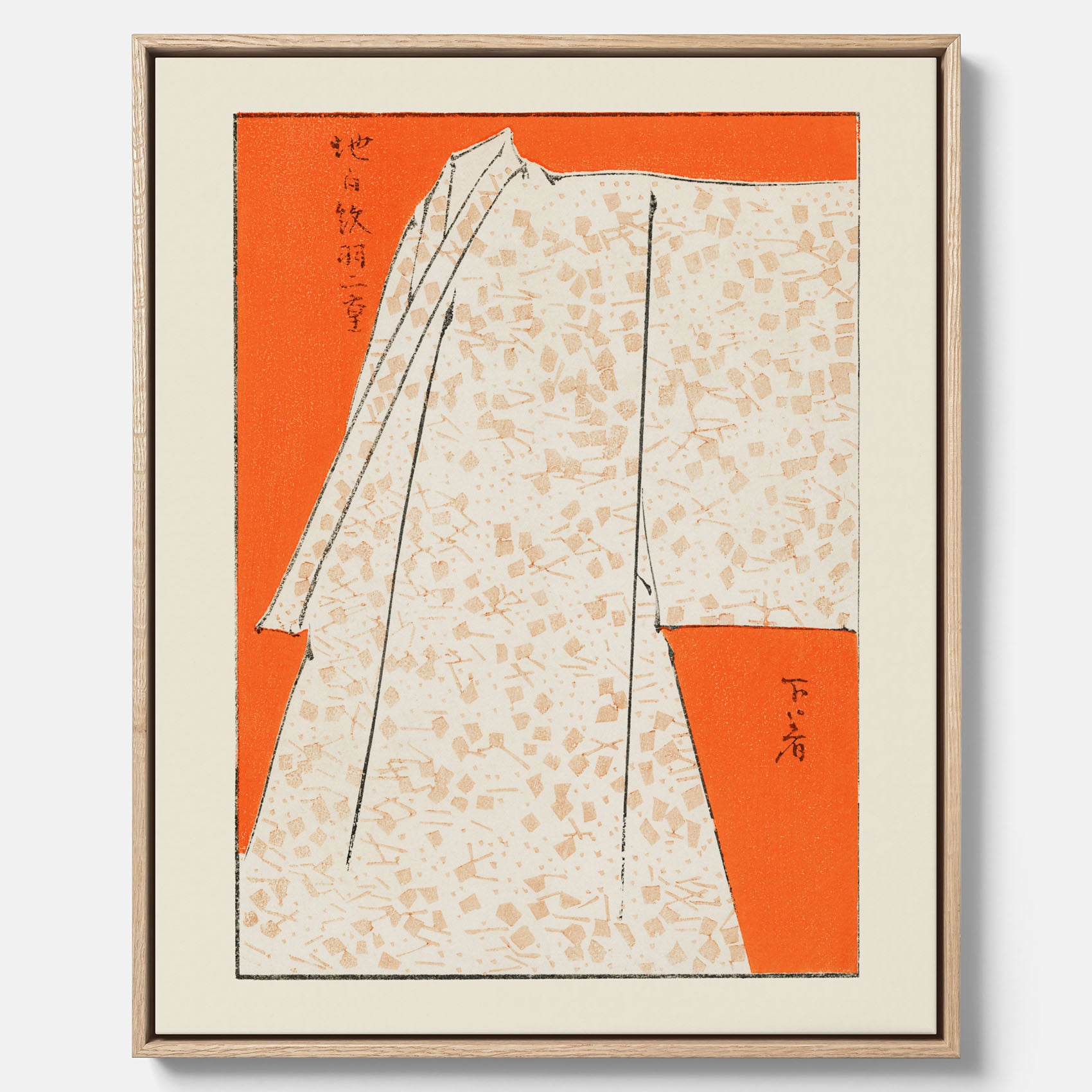 Canvastavla med "Japanese Robe" poster  – Vintageposter av Watanabe Shōtei