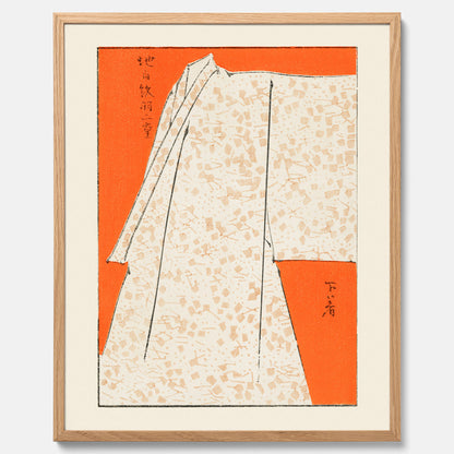 Tavla med &quot;Japanese Robe&quot; poster  – Vintageposter av Watanabe Shōtei
