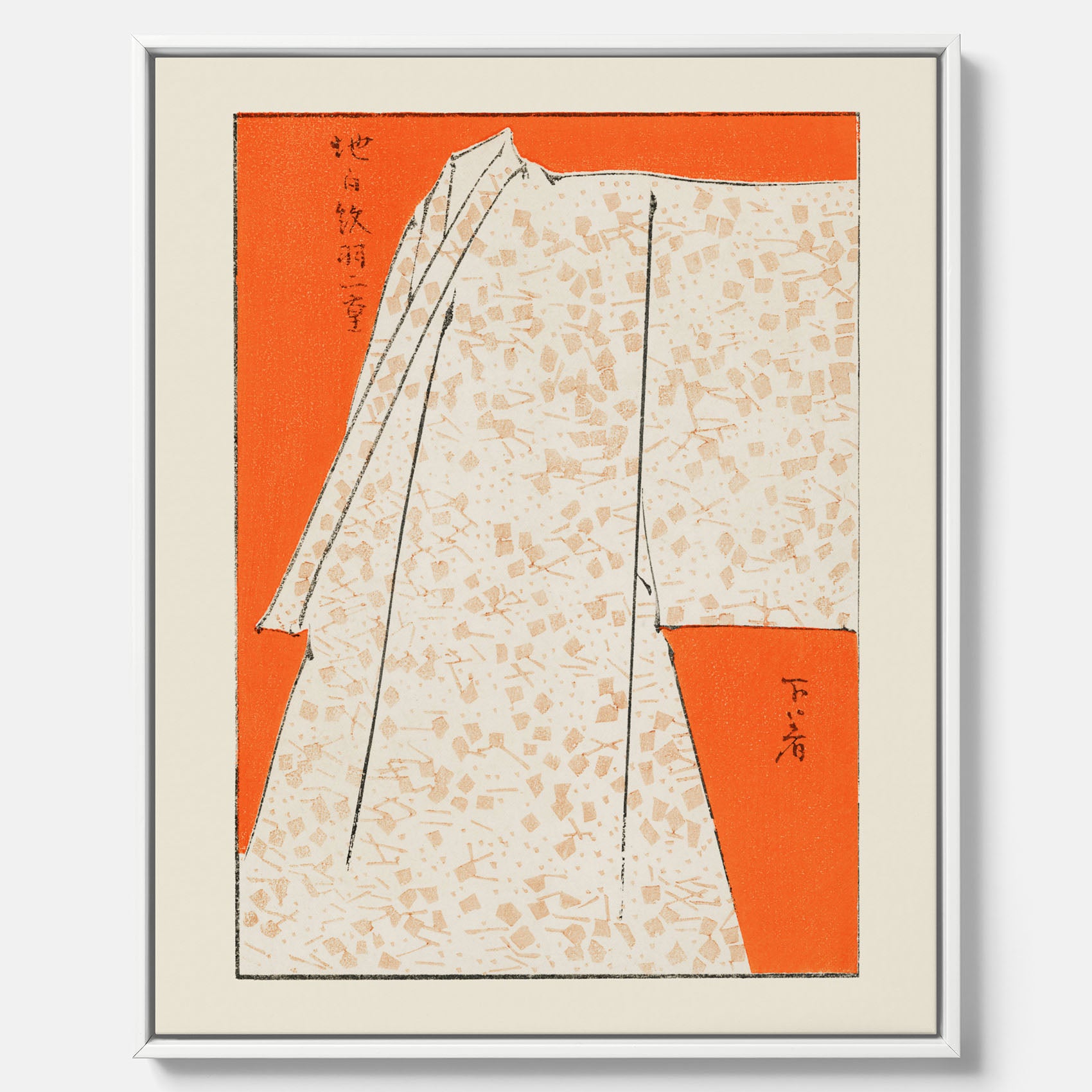 Canvastavla med "Japanese Robe" poster  – Vintageposter av Watanabe Shōtei