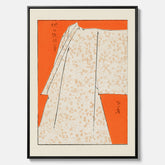 Canvastavla med "Japanese Robe" poster  – Vintageposter av Watanabe Shōtei