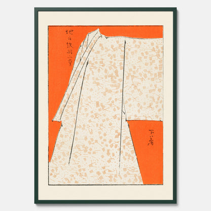 Tavla med &quot;Japanese Robe&quot; poster  – Vintageposter av Watanabe Shōtei