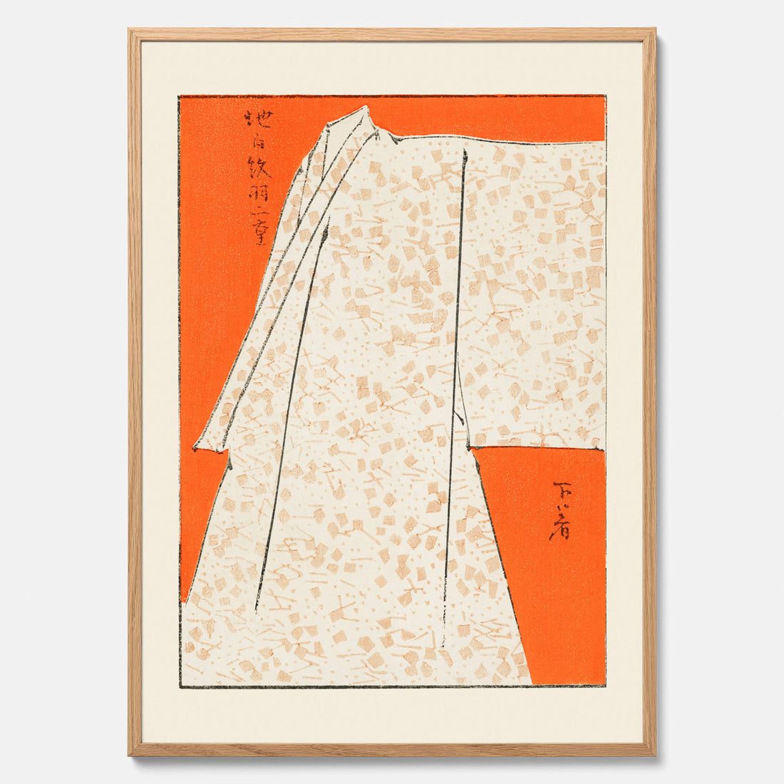 Tavla med &quot;Japanese Robe&quot; poster  – Vintageposter av Watanabe Shōtei