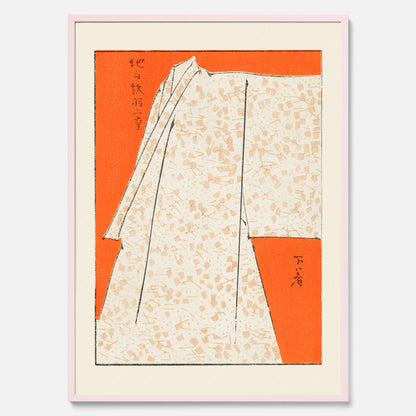 Tavla med &quot;Japanese Robe&quot; poster  – Vintageposter av Watanabe Shōtei