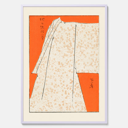 Tavla med &quot;Japanese Robe&quot; poster  – Vintageposter av Watanabe Shōtei