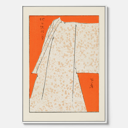 Canvastavla med "Japanese Robe" poster  – Vintageposter av Watanabe Shōtei