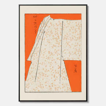 Canvastavla med "Japanese Robe" poster  – Vintageposter av Watanabe Shōtei