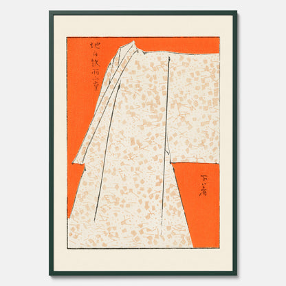 Tavla med &quot;Japanese Robe&quot; poster  – Vintageposter av Watanabe Shōtei