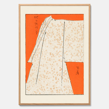 Tavla med &quot;Japanese Robe&quot; poster  – Vintageposter av Watanabe Shōtei