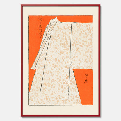 Tavla med &quot;Japanese Robe&quot; poster  – Vintageposter av Watanabe Shōtei