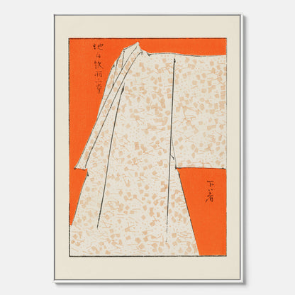 Canvastavla med "Japanese Robe" poster  – Vintageposter av Watanabe Shōtei