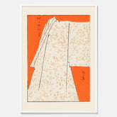 Tavla med "Japanese Robe" poster  – Vintageposter av Watanabe Shōtei