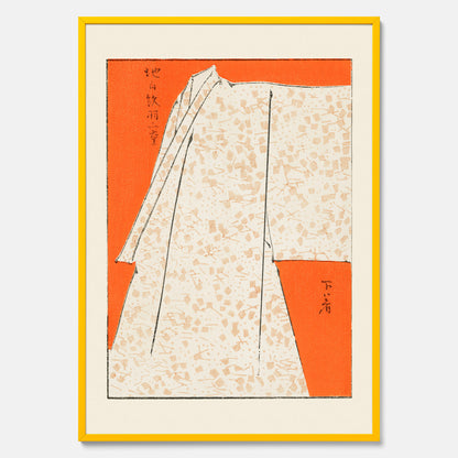 Tavla med &quot;Japanese Robe&quot; poster  – Vintageposter av Watanabe Shōtei
