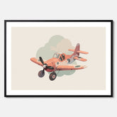 Flygplan Poster No.2 – Affisch till barnrum, Poster för barn, barnposter, barntavla