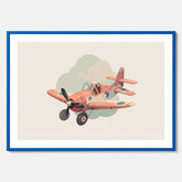 Flygplan Poster No.2 – Affisch till barnrum, Poster för barn, barnposter, barntavla