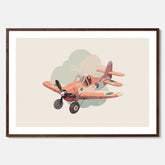 Flygplan Poster No.2 – Affisch till barnrum, Poster för barn, barnposter, barntavla