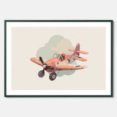 Flygplan Poster No.2 – Affisch till barnrum, Poster för barn, barnposter, barntavla