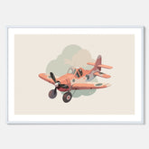 Flygplan Poster No.2 – Affisch till barnrum, Poster för barn, barnposter, barntavla