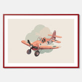 Flygplan Poster No.2 – Affisch till barnrum, Poster för barn, barnposter, barntavla