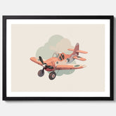 Flygplan Poster No.2 – Affisch till barnrum, Poster för barn, barnposter, barntavla