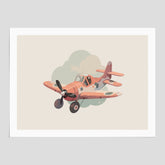 Flygplan Poster No.2 – Affisch till barnrum, Poster för barn, barnposter, barntavla