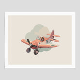 Flygplan Poster No.2 – Affisch till barnrum, Poster för barn, barnposter, barntavla