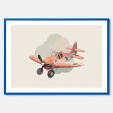 Flygplan Poster No.2 – Affisch till barnrum, Poster för barn, barnposter, barntavla
