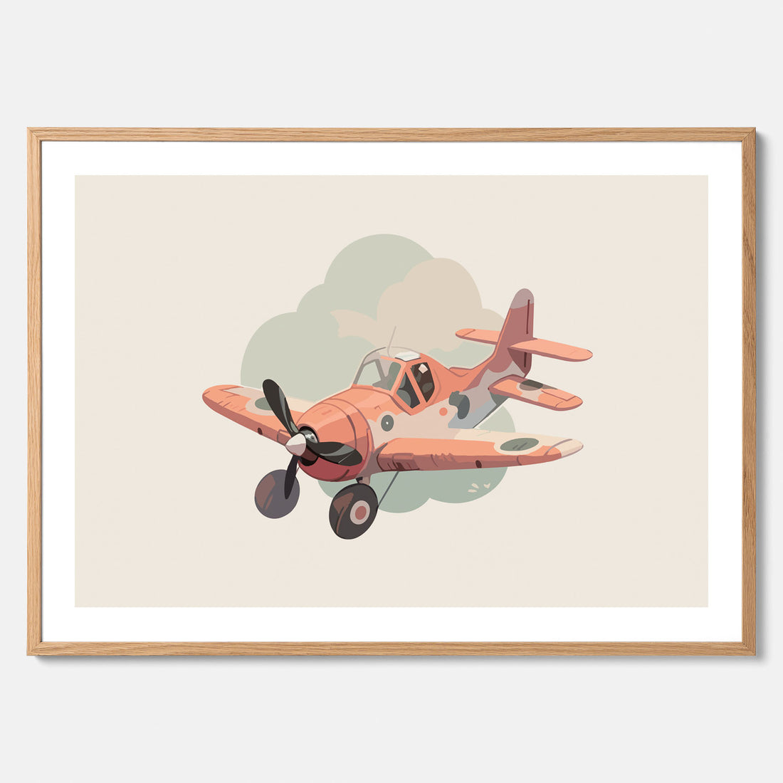 Flygplan Poster No.2 – Affisch till barnrum, Poster för barn, barnposter, barntavla
