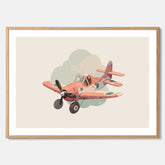 Flygplan Poster No.2 – Affisch till barnrum, Poster för barn, barnposter, barntavla