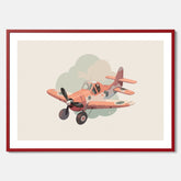 Flygplan Poster No.2 – Affisch till barnrum, Poster för barn, barnposter, barntavla
