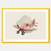 Flygplan Poster No.2 – Affisch till barnrum, Poster för barn, barnposter, barntavla