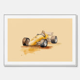 Canvastavla med en Racerbil Poster – Affisch till barnrum, Poster för barn, bilposter