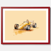 Tavla med en Racerbil Poster – Affisch till barnrum, Poster för barn, bilposter