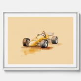 Canvastavla med en Racerbil Poster – Affisch till barnrum, Poster för barn, bilposter