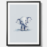 Elefant canvas – Affisch till barnrummet, barnposter, lekfull poster