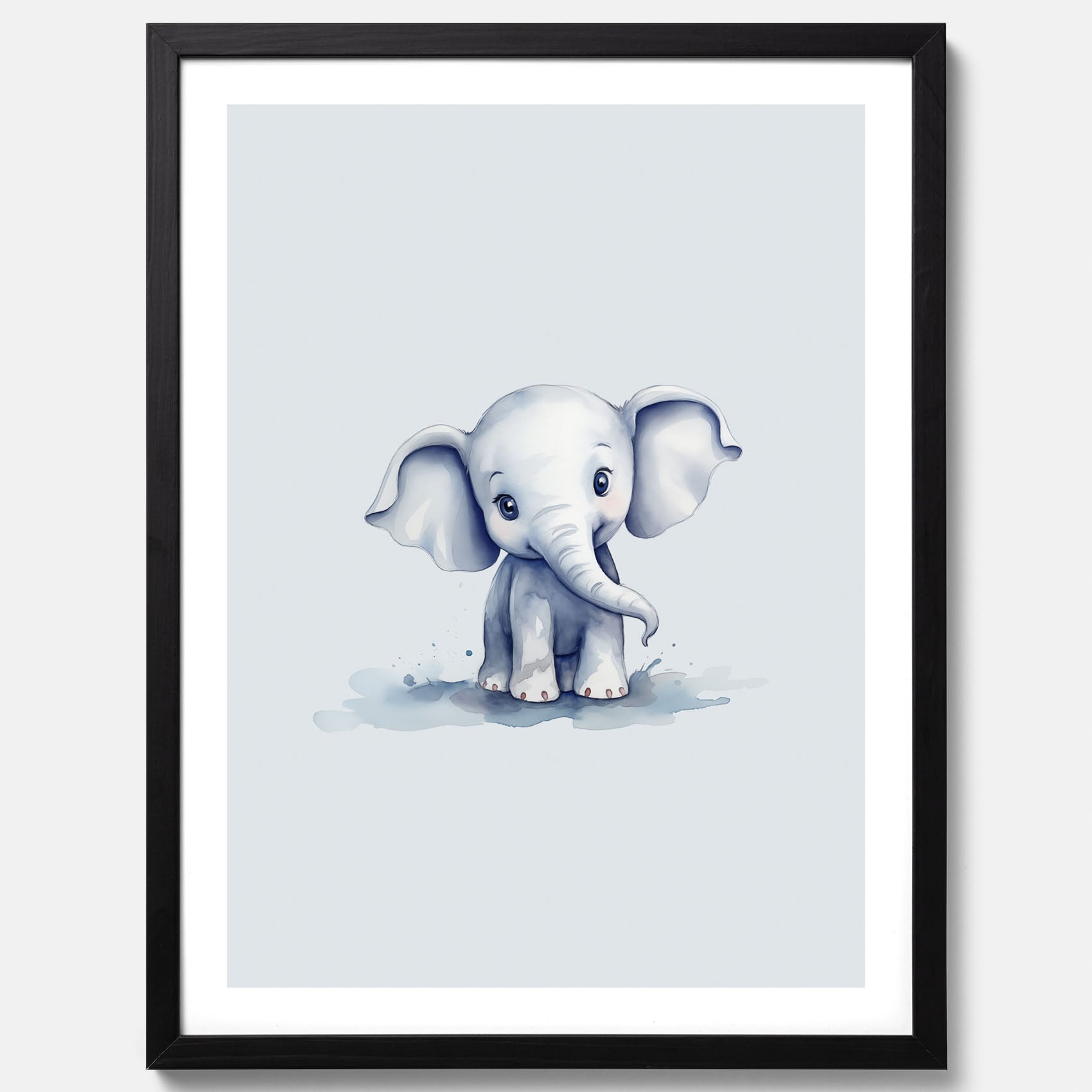 Elefant Poster – Affisch till barnrummet, barnposter, lekfull poster