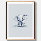 Elefant canvas – Affisch till barnrummet, barnposter, lekfull poster