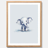 Elefant Poster – Affisch till barnrummet, barnposter, lekfull poster
