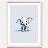 Elefant Poster – Affisch till barnrummet, barnposter, lekfull poster