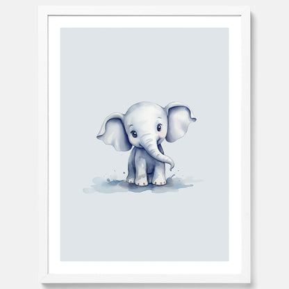 Elefant Poster – Affisch till barnrummet, barnposter, lekfull poster