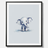 Elefant canvas – Affisch till barnrummet, barnposter, lekfull poster