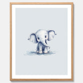 Elefant Poster – Affisch till barnrummet, barnposter, lekfull poster